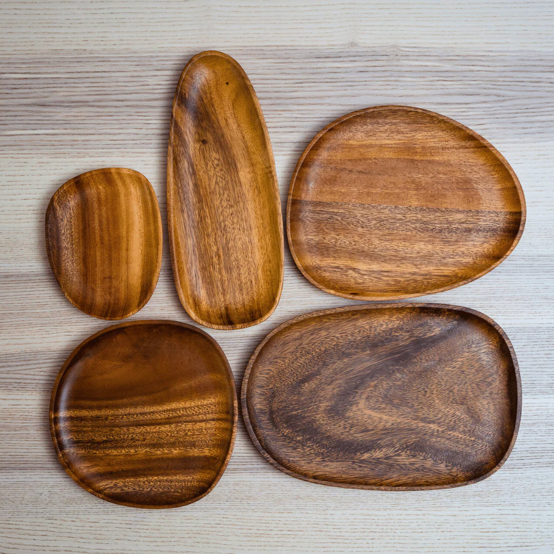 Acacia Wood Serving Plates - Image 10