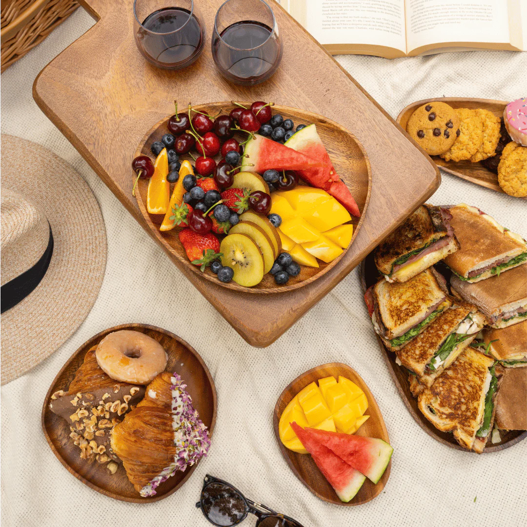 Acacia Wood Serving Plates - Image 7