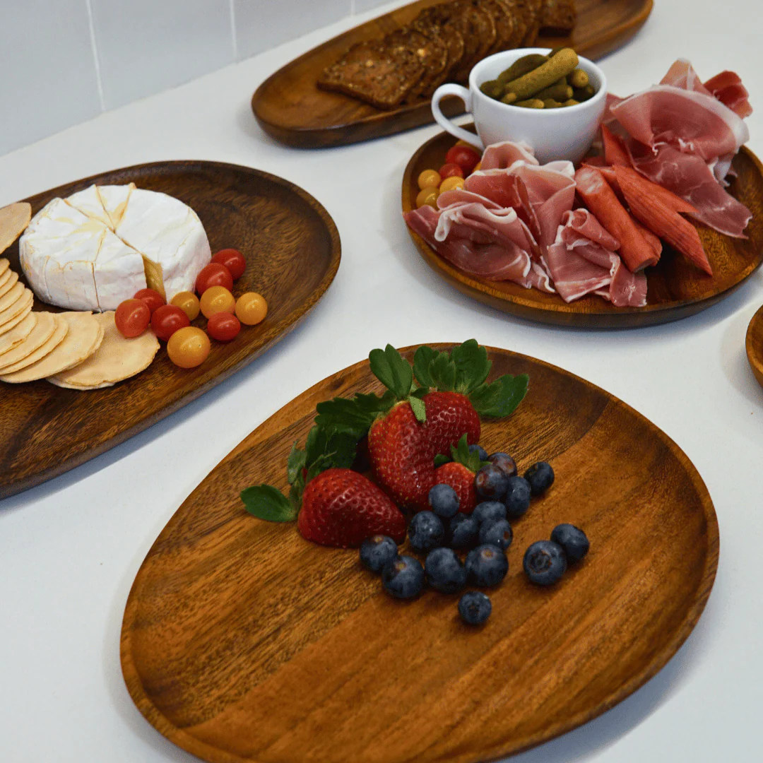 Acacia Wood Serving Plates - Image 9