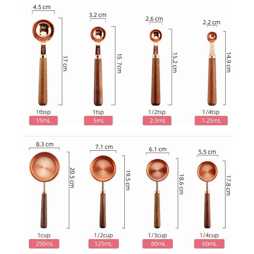 Copper Plated Measuring Set by Tilly - Image 8