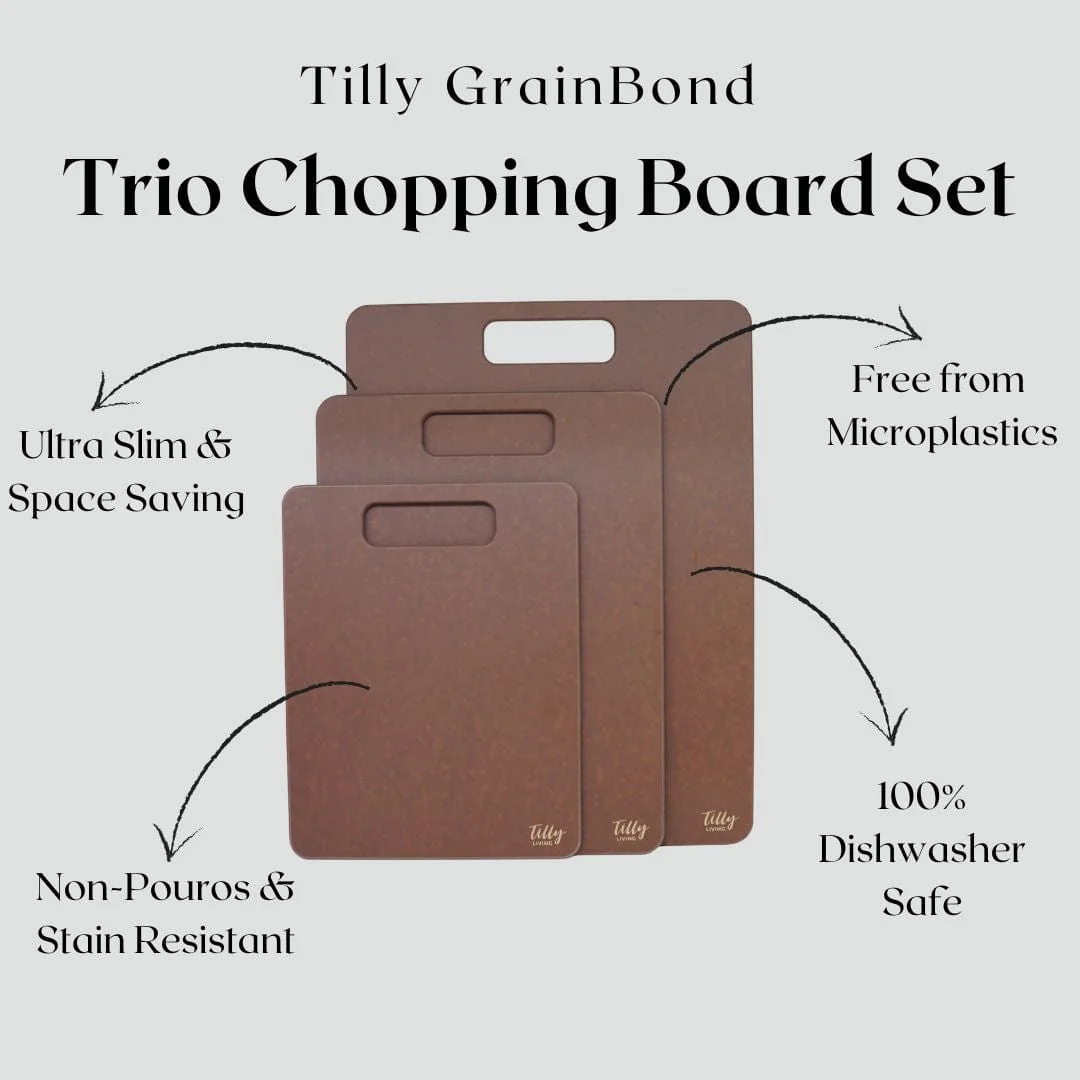 GrainBond Chopping Board Set - Sustainable & Microplastic-Free - Image 10