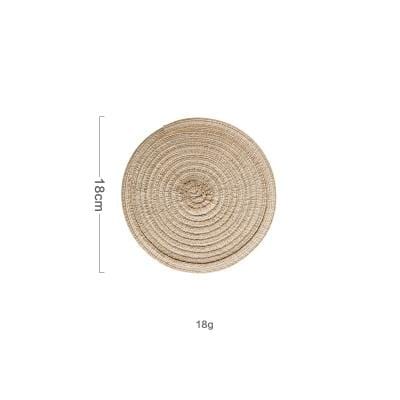 6 Set Linen Round Placemats or Coasters - Image 11