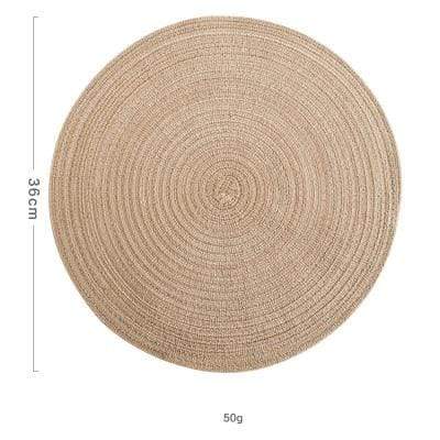 6 Set Linen Round Placemats or Coasters - Image 12