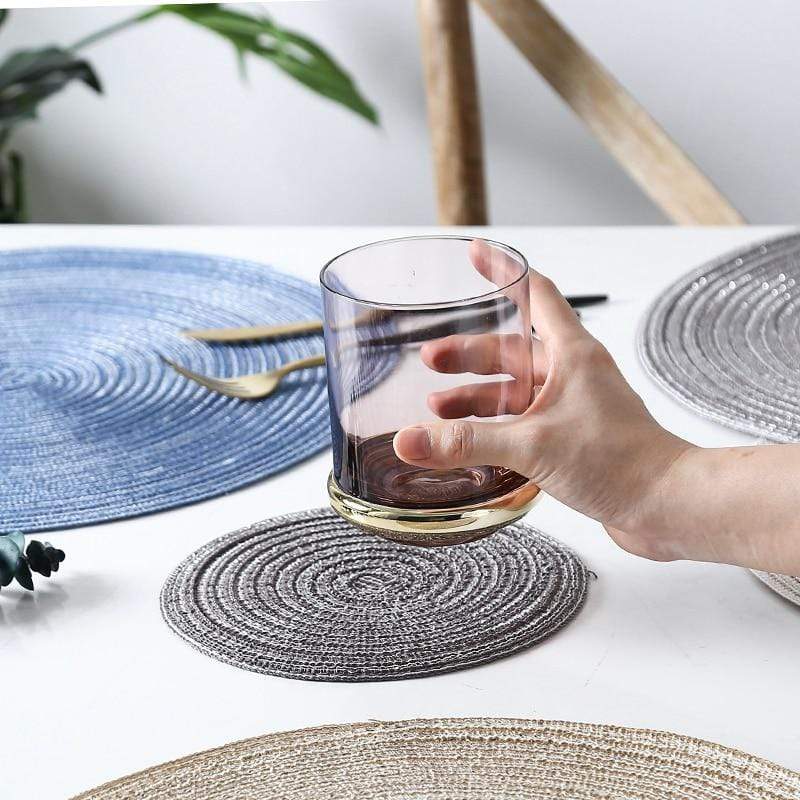 6 Set Linen Round Placemats or Coasters - Image 5