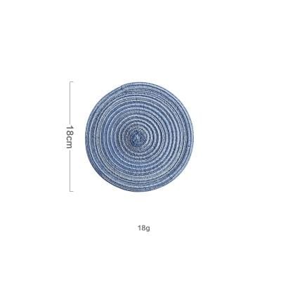 6 Set Linen Round Placemats or Coasters - Image 6
