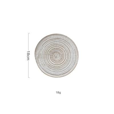 6 Set Linen Round Placemats or Coasters - Image 7