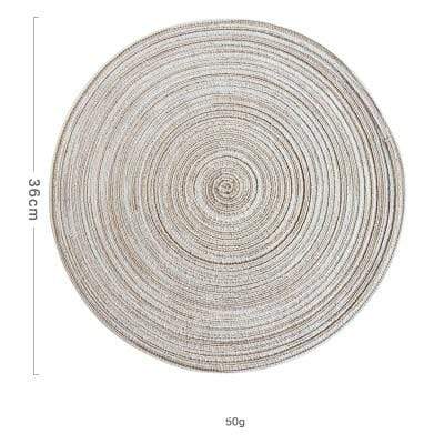 6 Set Linen Round Placemats or Coasters - Image 8