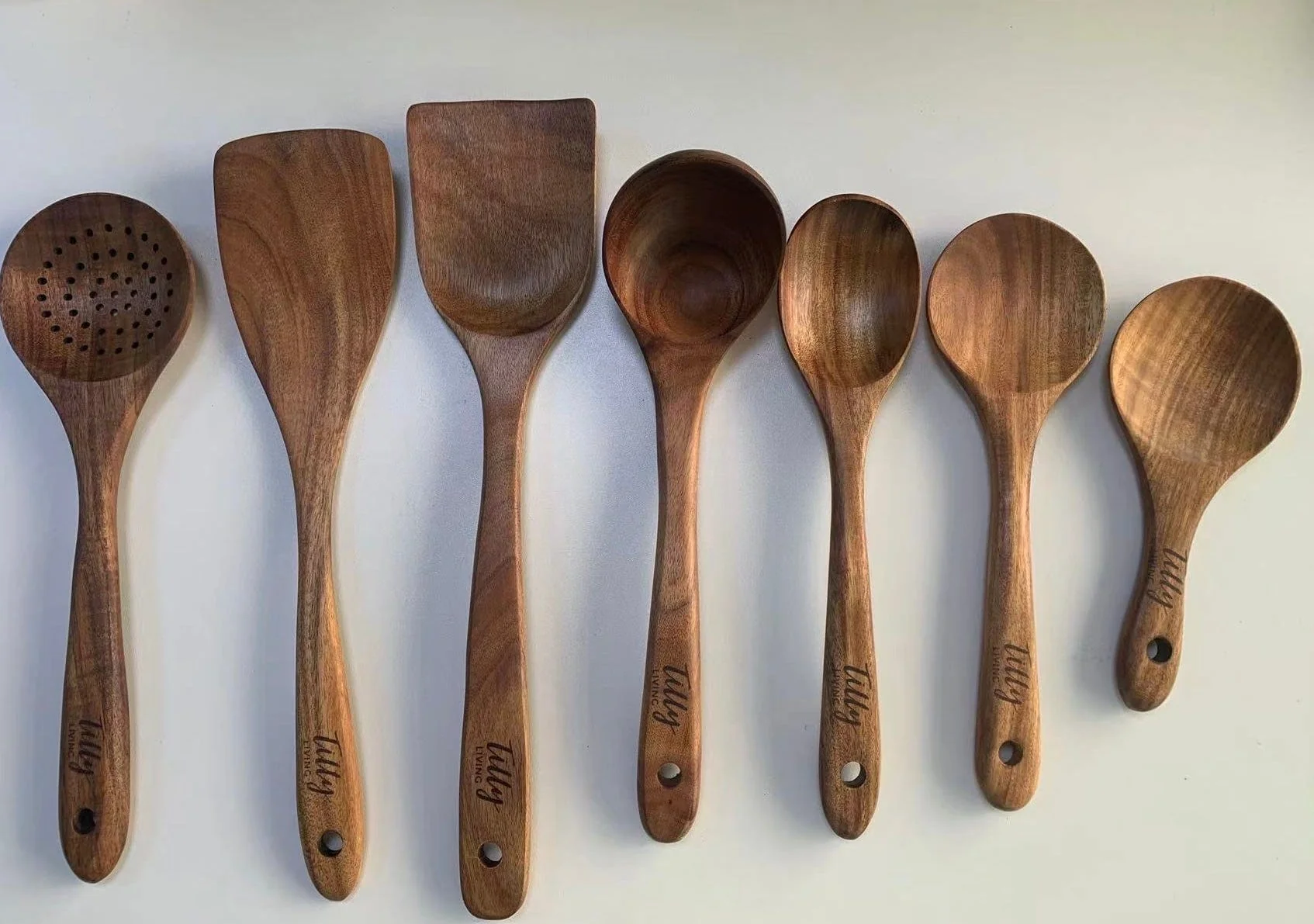Teak Wooden Utensil Set - Image 12