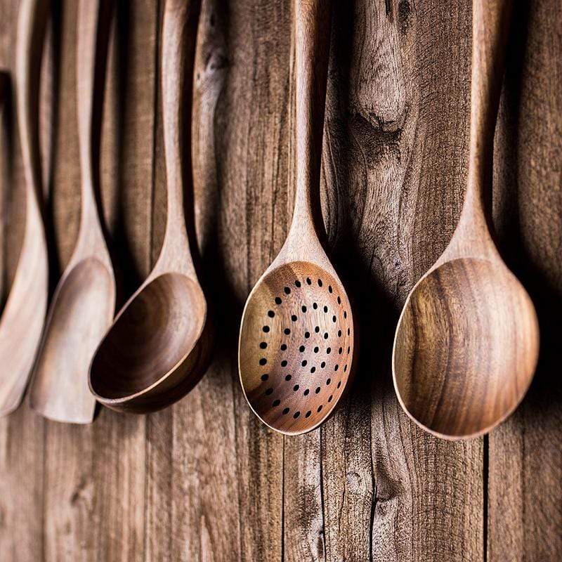 Teak Wooden Utensil Set - Image 13