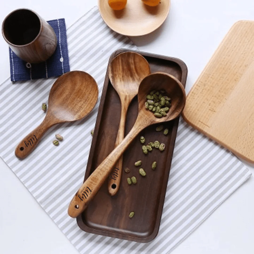 Teak Wooden Utensil Set - Image 15