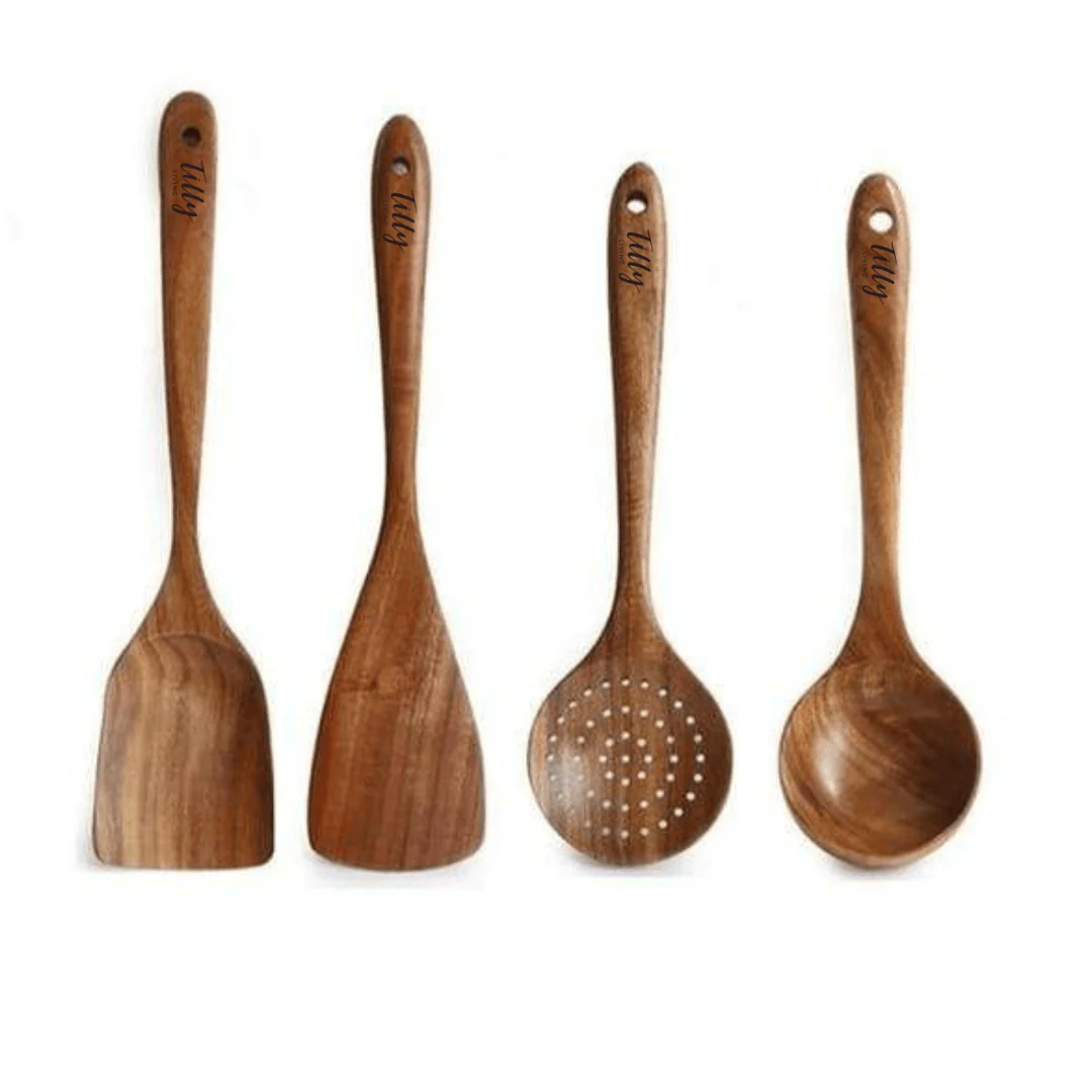 Teak Wooden Utensil Set - Image 16
