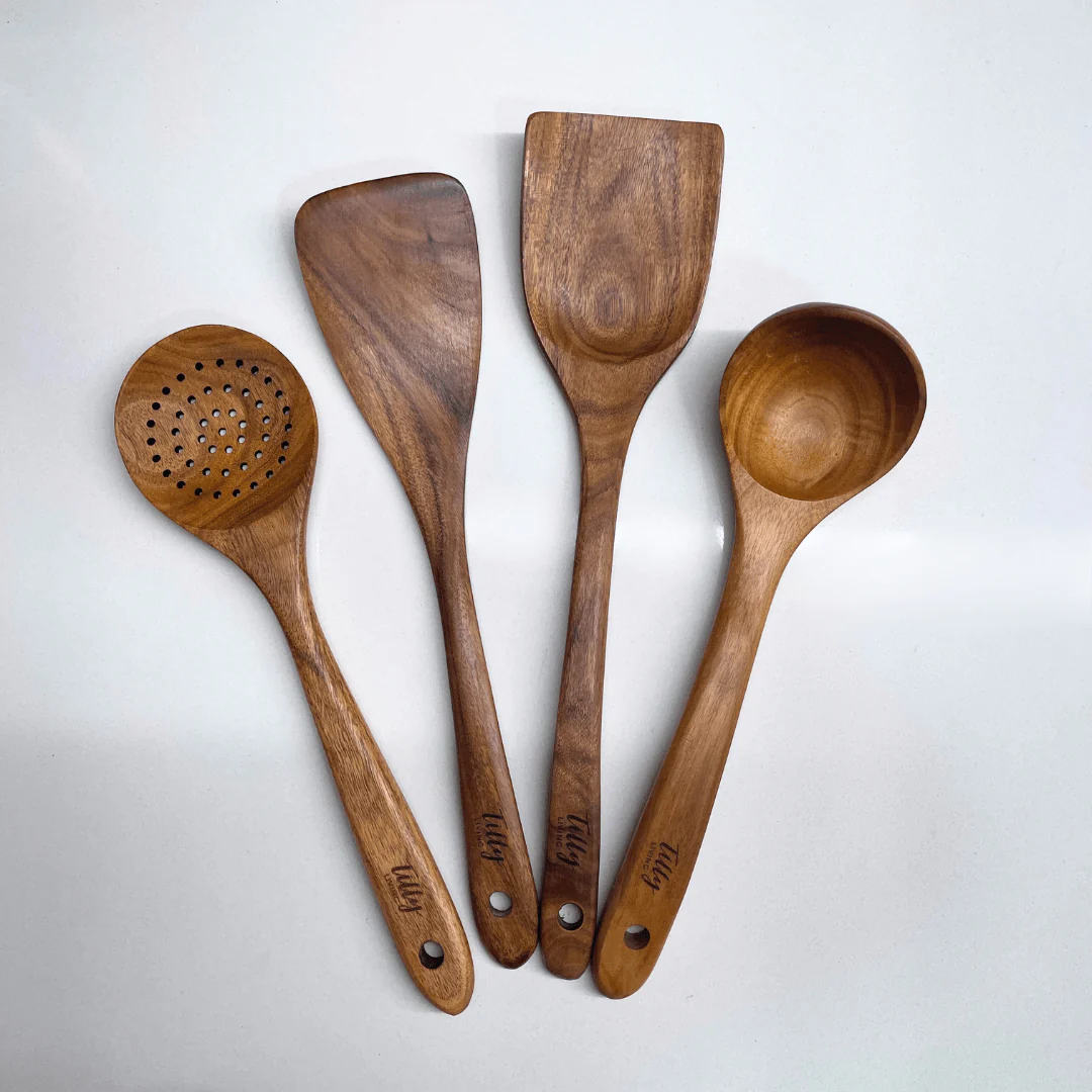 Teak Wooden Utensil Set - Image 17